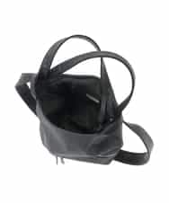 BKCAD05165 MK MICHEL KLEIN BAG(MK ミッシェルクラン バッグ) [2WAY/A4収納可]デニム風デザイン変形トートバッグ ブラック