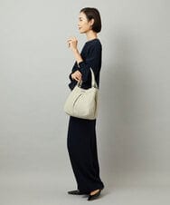 BKCAD07160 MK MICHEL KLEIN BAG(MK ミッシェルクラン バッグ) [2WAY]合成皮革タックデザインバッグ グレー