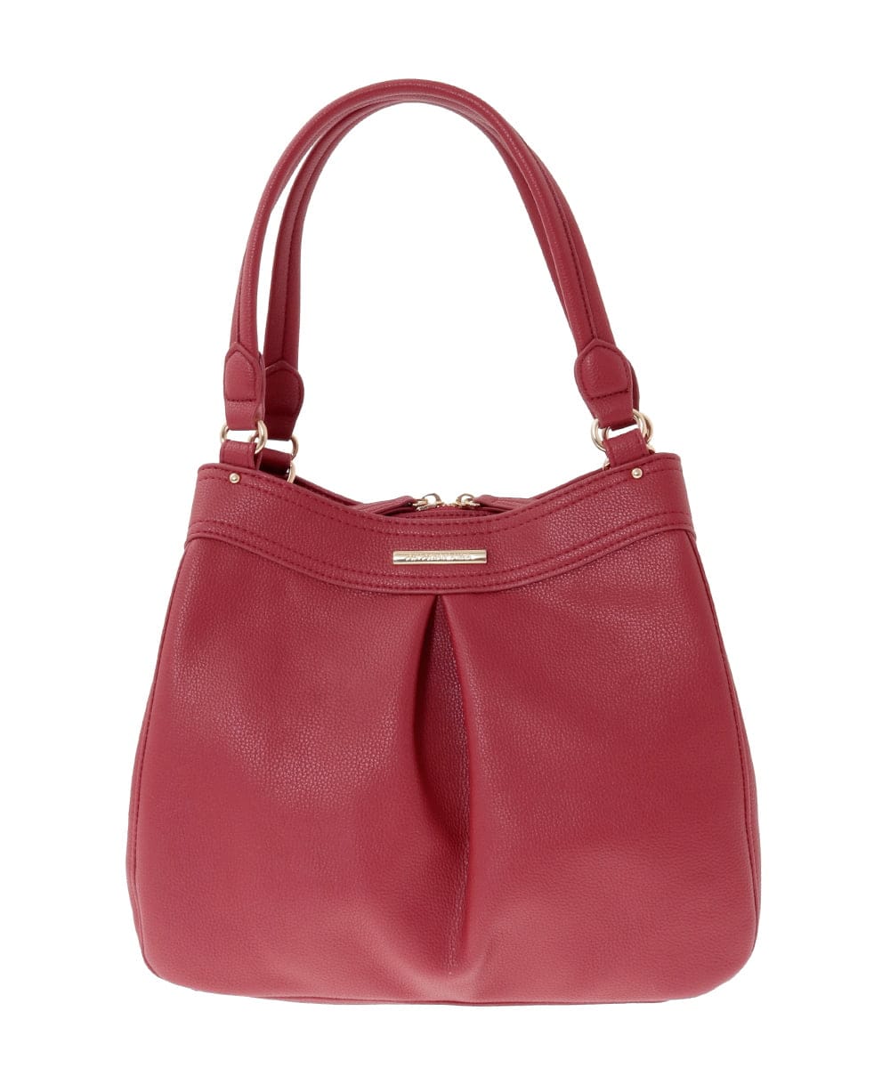 BKCAD07160 MK MICHEL KLEIN BAG(MK ミッシェルクラン バッグ) [2WAY]合成皮革タックデザインバッグ グレー