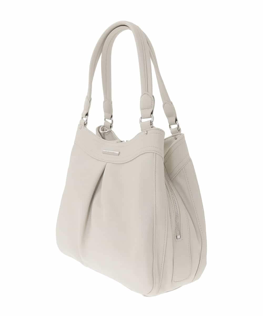 BKCAD07160 MK MICHEL KLEIN BAG(MK ミッシェルクラン バッグ) [2WAY]サイドファスナーデザイントートバッグ グレー