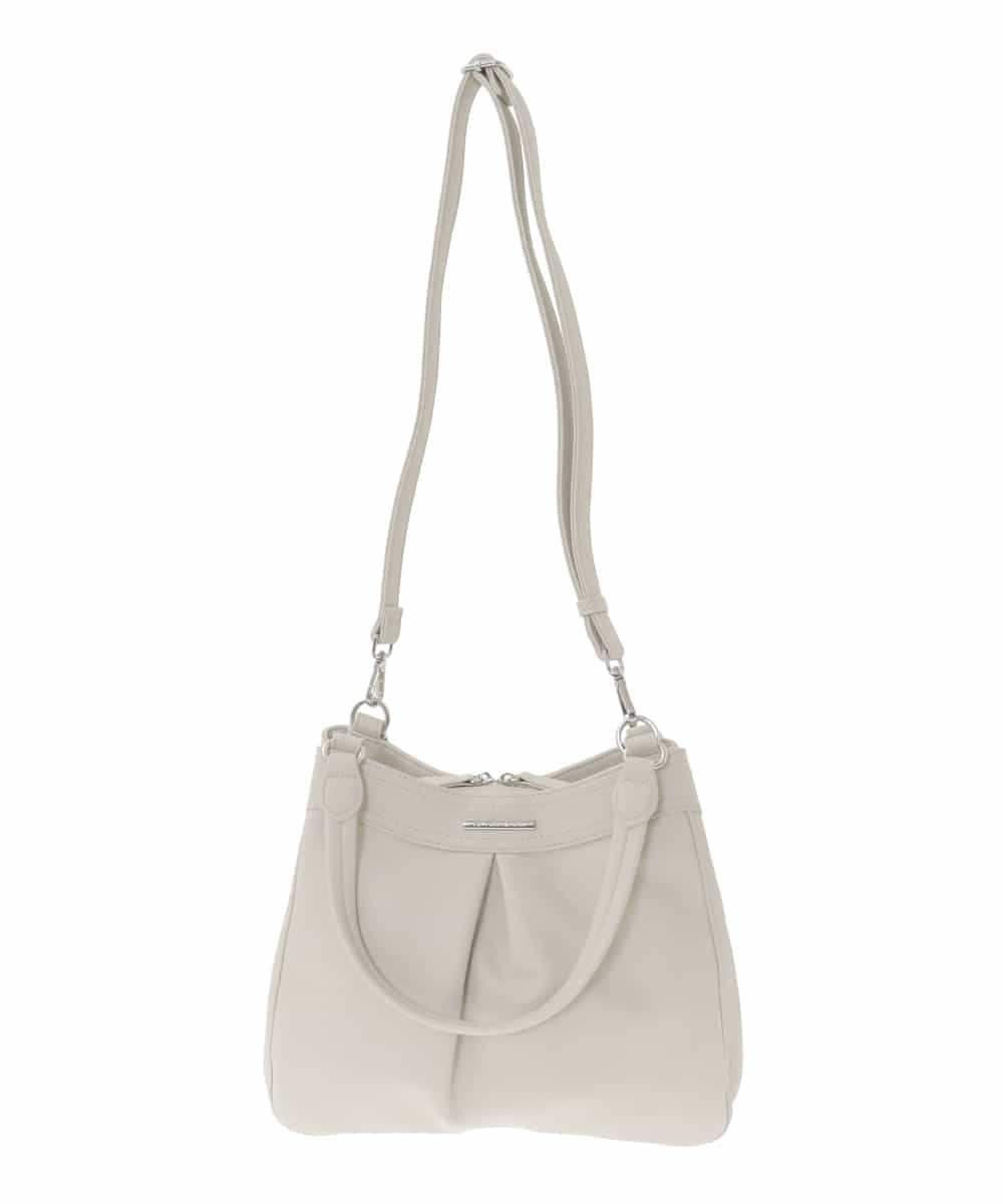 BKCAD07160 MK MICHEL KLEIN BAG(MK ミッシェルクラン バッグ) [2WAY]サイドファスナーデザイントートバッグ グレー