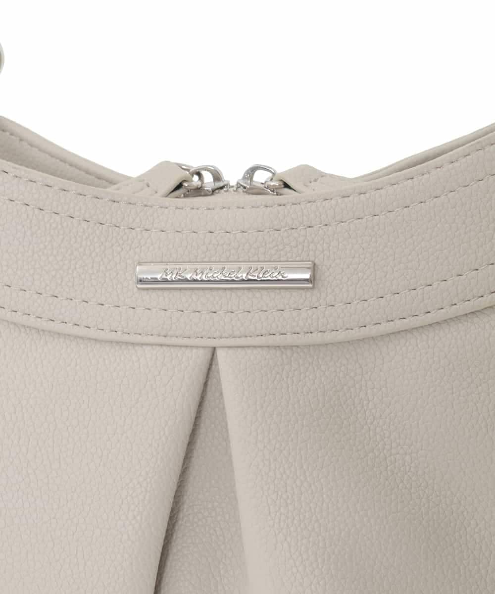 BKCAD07160 MK MICHEL KLEIN BAG(MK ミッシェルクラン バッグ) [2WAY]サイドファスナーデザイントートバッグ グレー