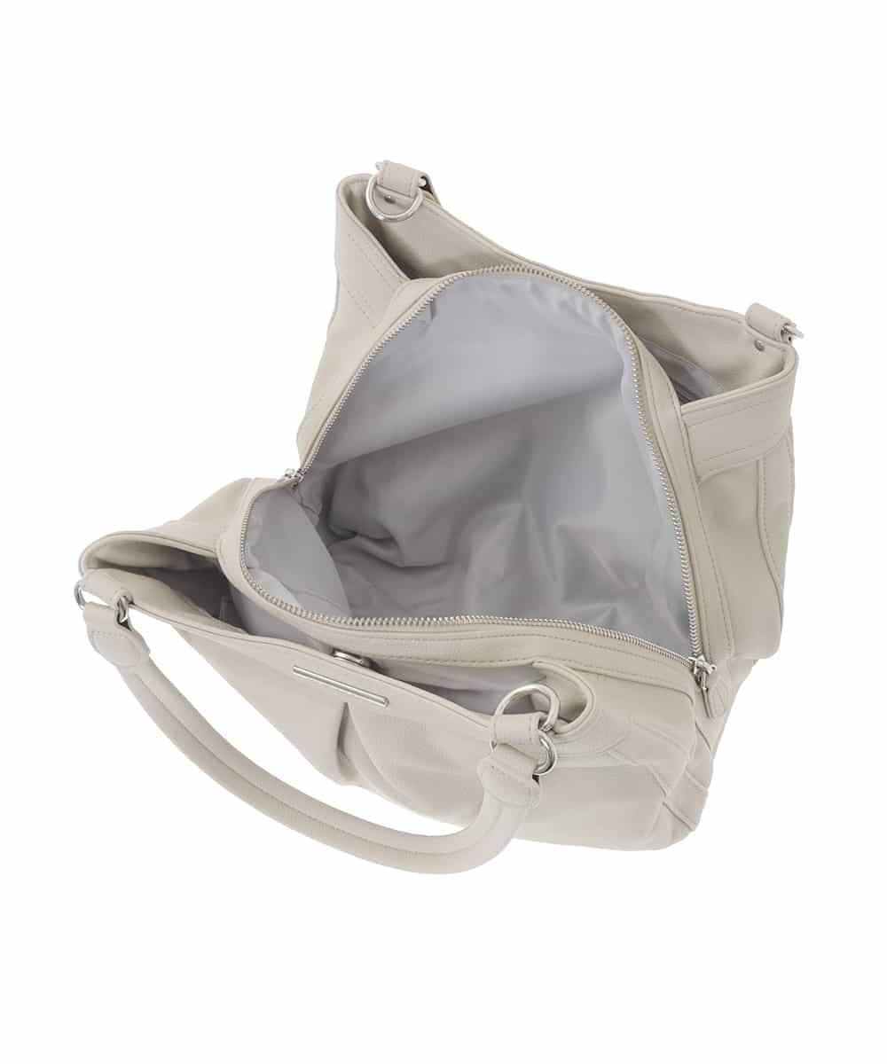 BKCAD07160 MK MICHEL KLEIN BAG(MK ミッシェルクラン バッグ) [2WAY]サイドファスナーデザイントートバッグ グレー