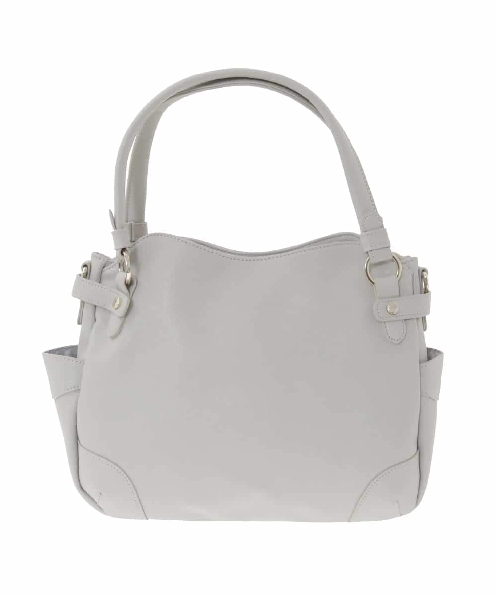 BKCAD08150 MK MICHEL KLEIN BAG(MK ミッシェルクラン バッグ) [2WAY]サイドポケットデザイントートバッグ グレー