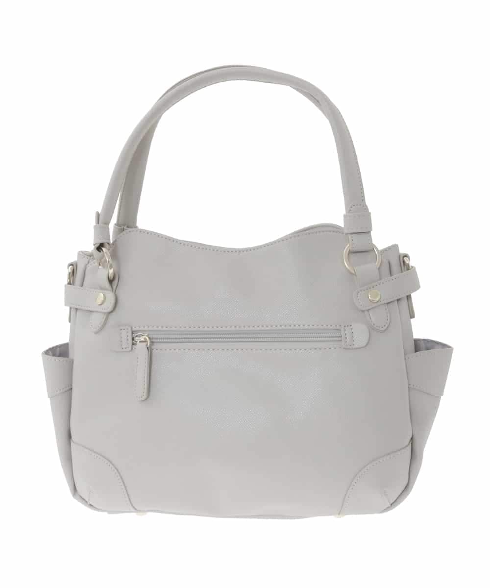 BKCAD08150 MK MICHEL KLEIN BAG(MK ミッシェルクラン バッグ) [2WAY]サイドポケットデザイントートバッグ グレー