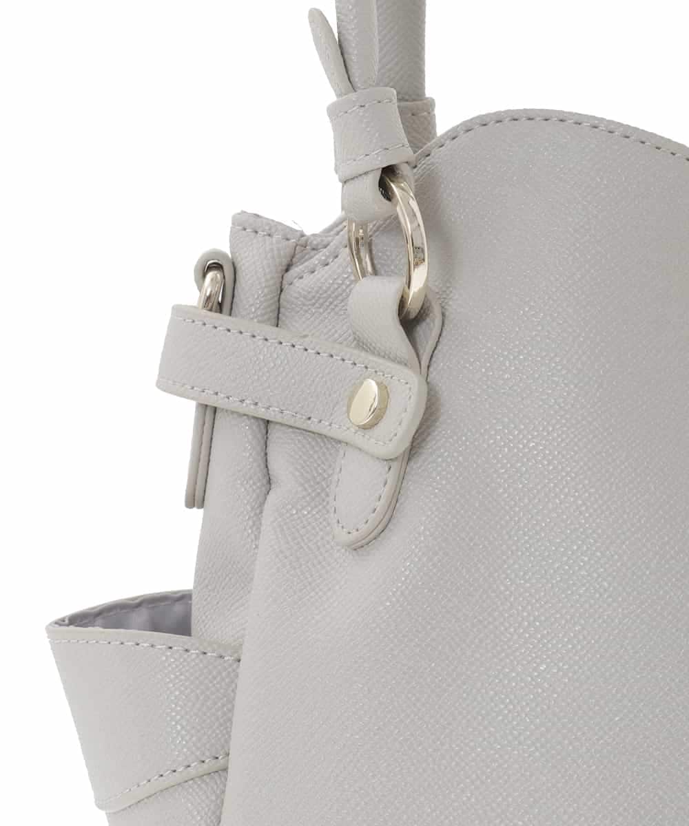BKCAD08150 MK MICHEL KLEIN BAG(MK ミッシェルクラン バッグ) [2WAY]サイドポケットデザイントートバッグ グレー