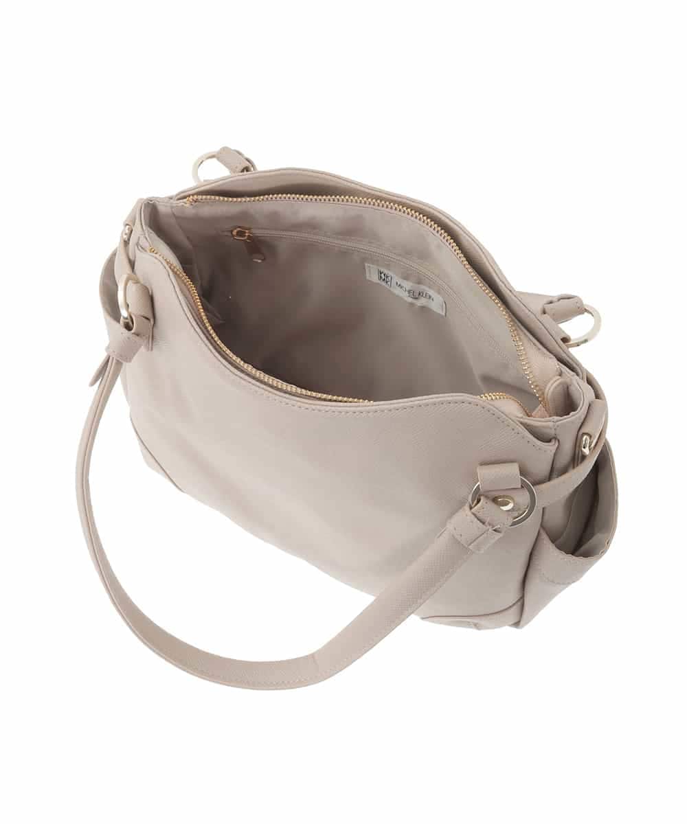 BKCAD08150 MK MICHEL KLEIN BAG(MK ミッシェルクラン バッグ) [2WAY]サイドポケットデザイントートバッグ グレー