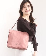 BKCAD09150 MK MICHEL KLEIN BAG(MK ミッシェルクラン バッグ) [2WAY]メタルタグアクセントショルダーバッグ ピンク