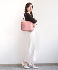 BKCAD09150 MK MICHEL KLEIN BAG(MK ミッシェルクラン バッグ) [2WAY]メタルタグアクセントショルダーバッグ ブルー