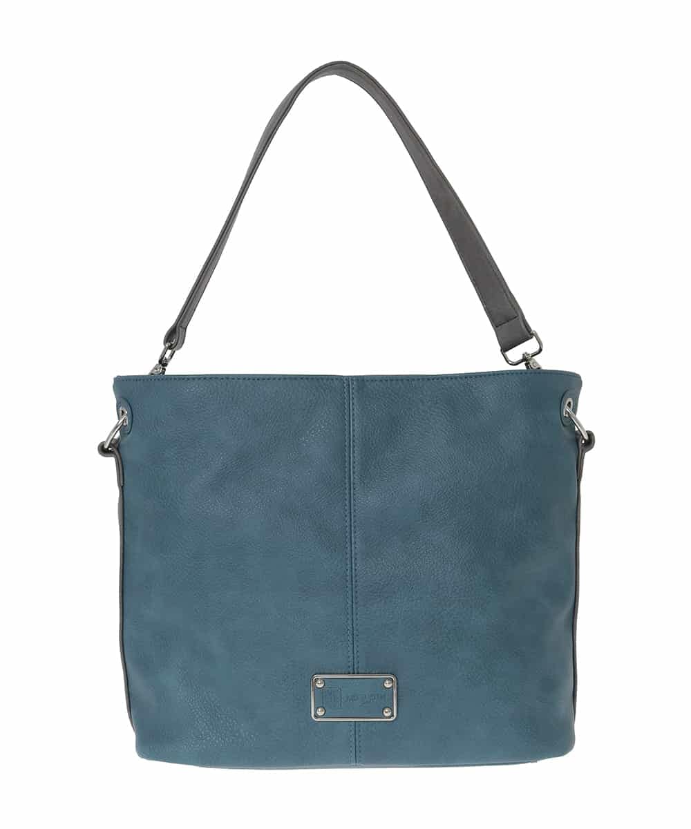 BKCAD09150 MK MICHEL KLEIN BAG(MK ミッシェルクラン バッグ) [2WAY]メタルタグアクセントショルダーバッグ ブルー
