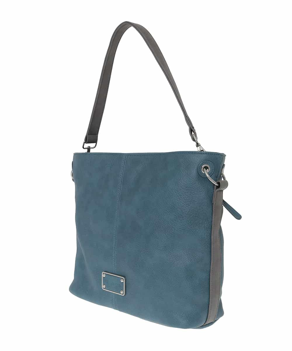 BKCAD09150 MK MICHEL KLEIN BAG(MK ミッシェルクラン バッグ) [2WAY]メタルタグアクセントショルダーバッグ ブルー