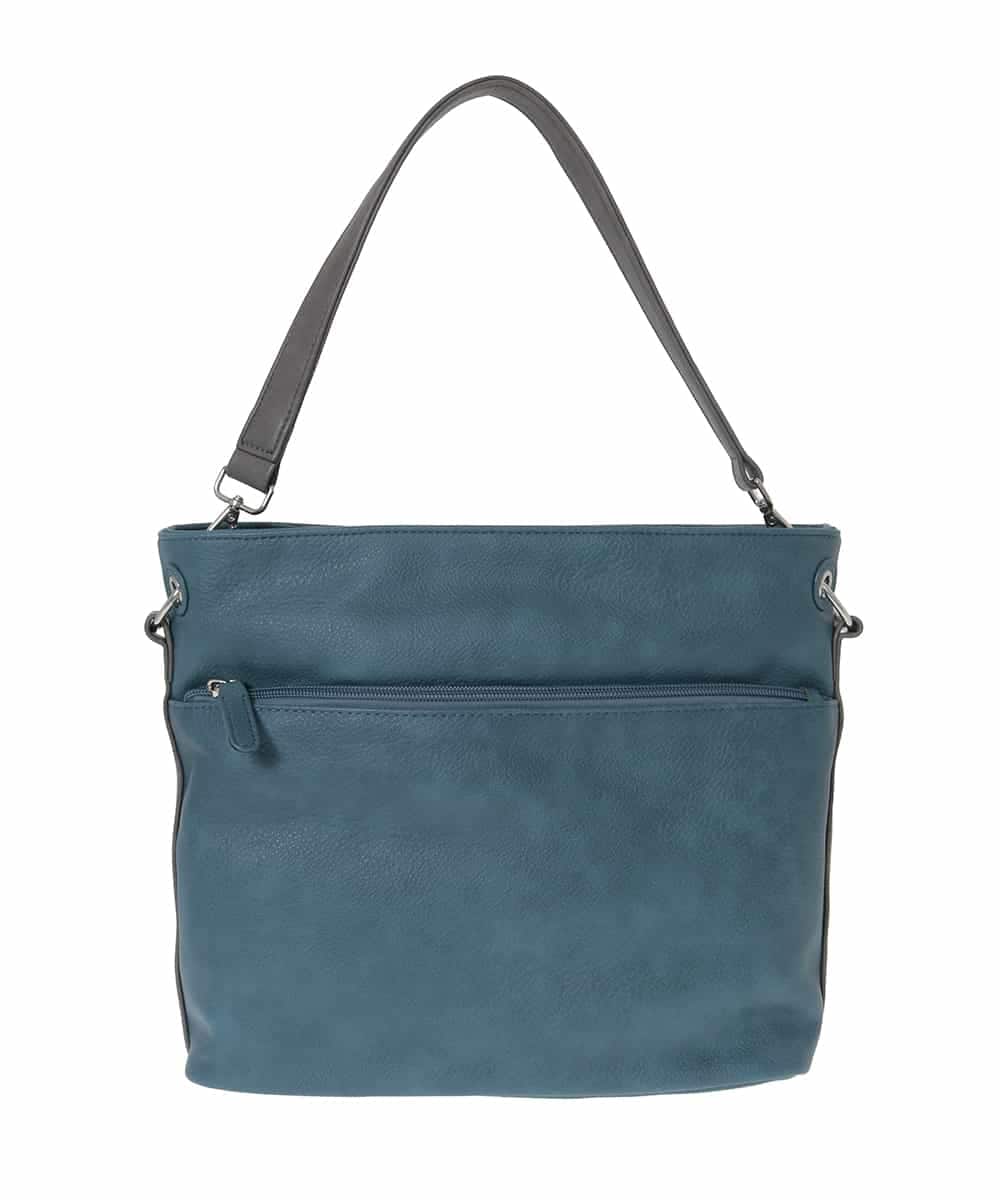 BKCAD09150 MK MICHEL KLEIN BAG(MK ミッシェルクラン バッグ) [2WAY]メタルタグアクセントショルダーバッグ ブルー