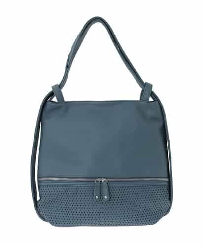 BKCAD26165 MK MICHEL KLEIN BAG [2WAY]パンチングデザイン変形トートバッグ