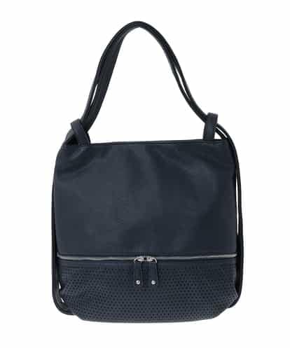 BKCAD26165 MK MICHEL KLEIN BAG [2WAY]パンチングデザイン変形トートバッグ