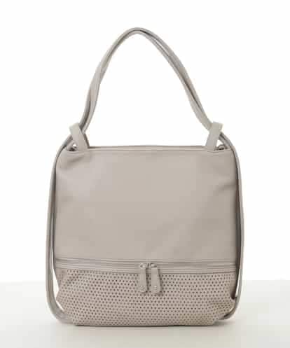 BKCAD26165 MK MICHEL KLEIN BAG [2WAY]パンチングデザイン変形トートバッグ