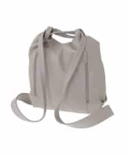BKCAD26165 MK MICHEL KLEIN BAG(MK ミッシェルクラン バッグ) [2WAY]パンチングデザイン変形トートバッグ ライトグレー