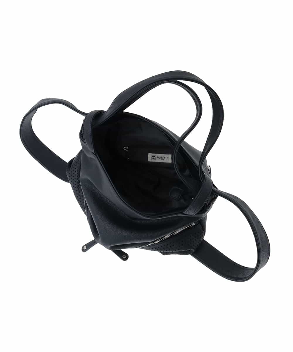 BKCAD26165 MK MICHEL KLEIN BAG(MK ミッシェルクラン バッグ) [2WAY]パンチングデザイン変形トートバッグ ライトグレー