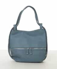 BKCAD28155 MK MICHEL KLEIN BAG(MK ミッシェルクラン バッグ) [2WAY]パンチングデザイン変形ミニトートバッグ グリーン