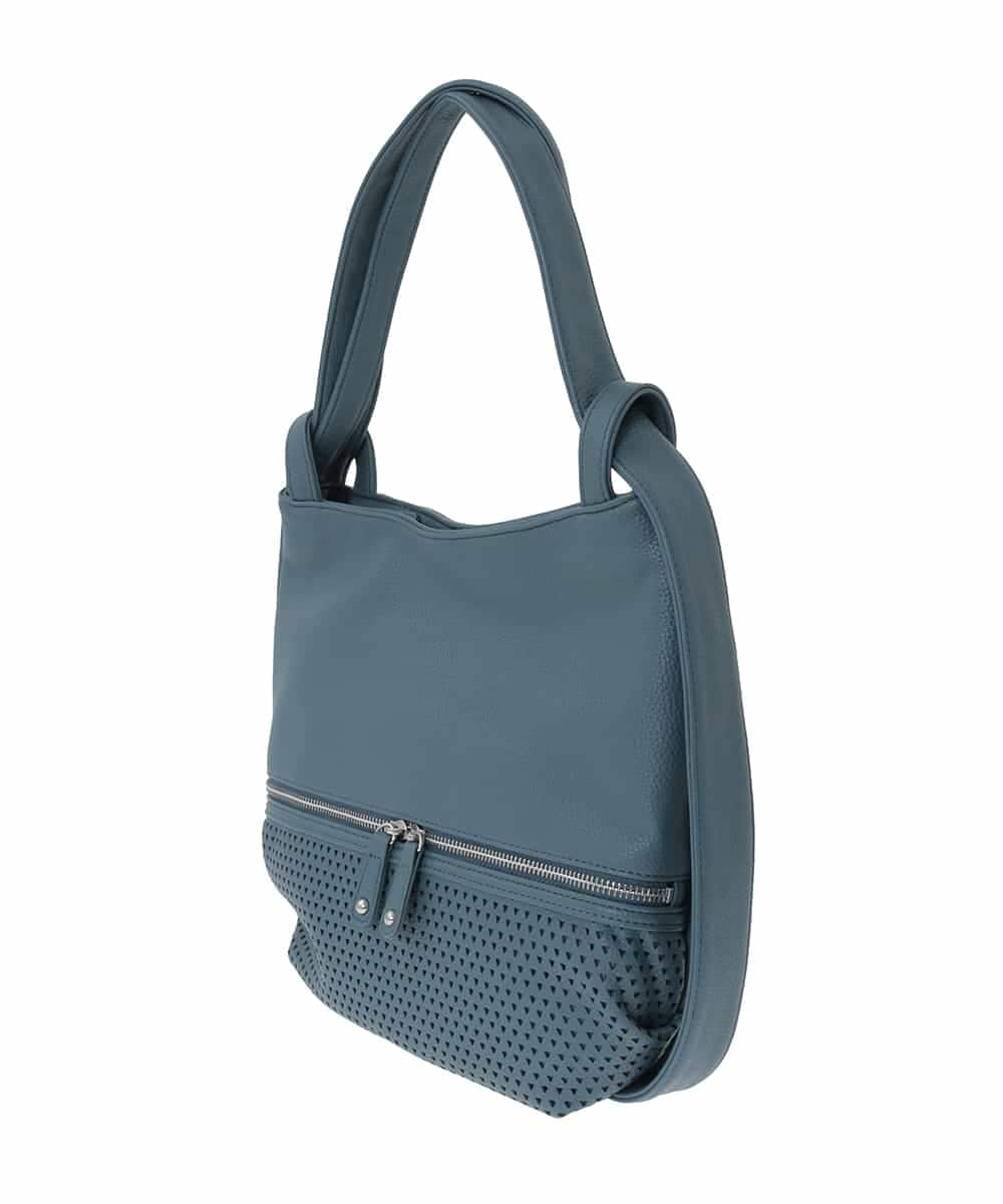 BKCAD28155 MK MICHEL KLEIN BAG(MK ミッシェルクラン バッグ) [2WAY]パンチングデザイン変形ミニトートバッグ グリーン