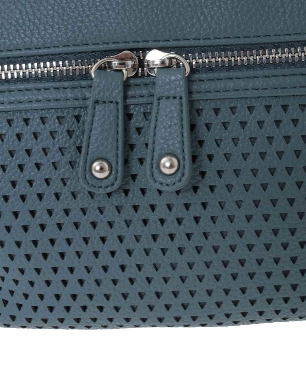 BKCAD28155 MK MICHEL KLEIN BAG(MK ミッシェルクラン バッグ) [2WAY]パンチングデザイン変形ミニトートバッグ グリーン