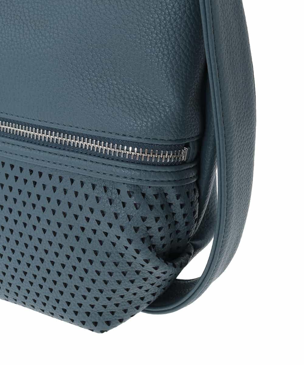 BKCAD28155 MK MICHEL KLEIN BAG(MK ミッシェルクラン バッグ) [2WAY]パンチングデザイン変形ミニトートバッグ グリーン