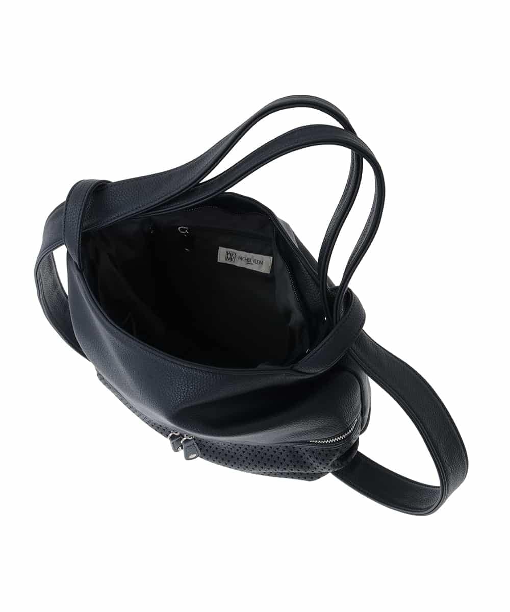 BKCAD28155 MK MICHEL KLEIN BAG(MK ミッシェルクラン バッグ) [2WAY]パンチングデザイン変形ミニトートバッグ グリーン