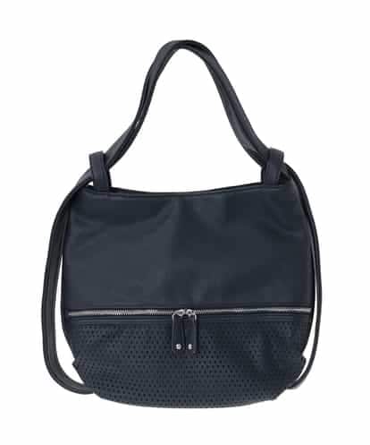 BKCAD28155 MK MICHEL KLEIN BAG [2WAY]パンチングデザイン変形ミニトートバッグ