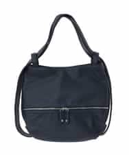 BKCAD28155 MK MICHEL KLEIN BAG(MK ミッシェルクラン バッグ) [2WAY]パンチングデザイン変形ミニトートバッグ ネイビー