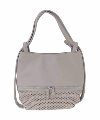 BKCAD28155 MK MICHEL KLEIN BAG [2WAY]パンチングデザイン変形ミニトートバッグ