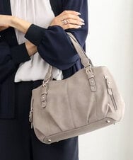 BKCAG04150 MK MICHEL KLEIN BAG(MK ミッシェルクラン バッグ) [2WAY]ベルトデザインラウンドトートバッグ グレー