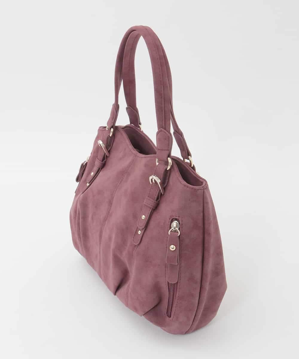 BKCAG04150 MK MICHEL KLEIN BAG(MK ミッシェルクラン バッグ) [2WAY]ベルトデザインラウンドトートバッグ レッド