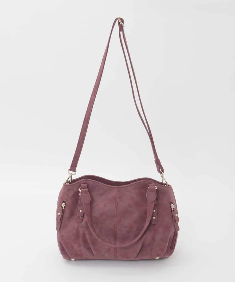 BKCAG04150 MK MICHEL KLEIN BAG(MK ミッシェルクラン バッグ) [2WAY]ベルトデザインラウンドトートバッグ レッド