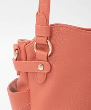 BKCAG08150 MK MICHEL KLEIN BAG(MK ミッシェルクラン バッグ) [2WAY]サイドポケットデザイントートバッグ オレンジ
