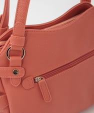 BKCAG08150 MK MICHEL KLEIN BAG(MK ミッシェルクラン バッグ) [2WAY]サイドポケットデザイントートバッグ オレンジ