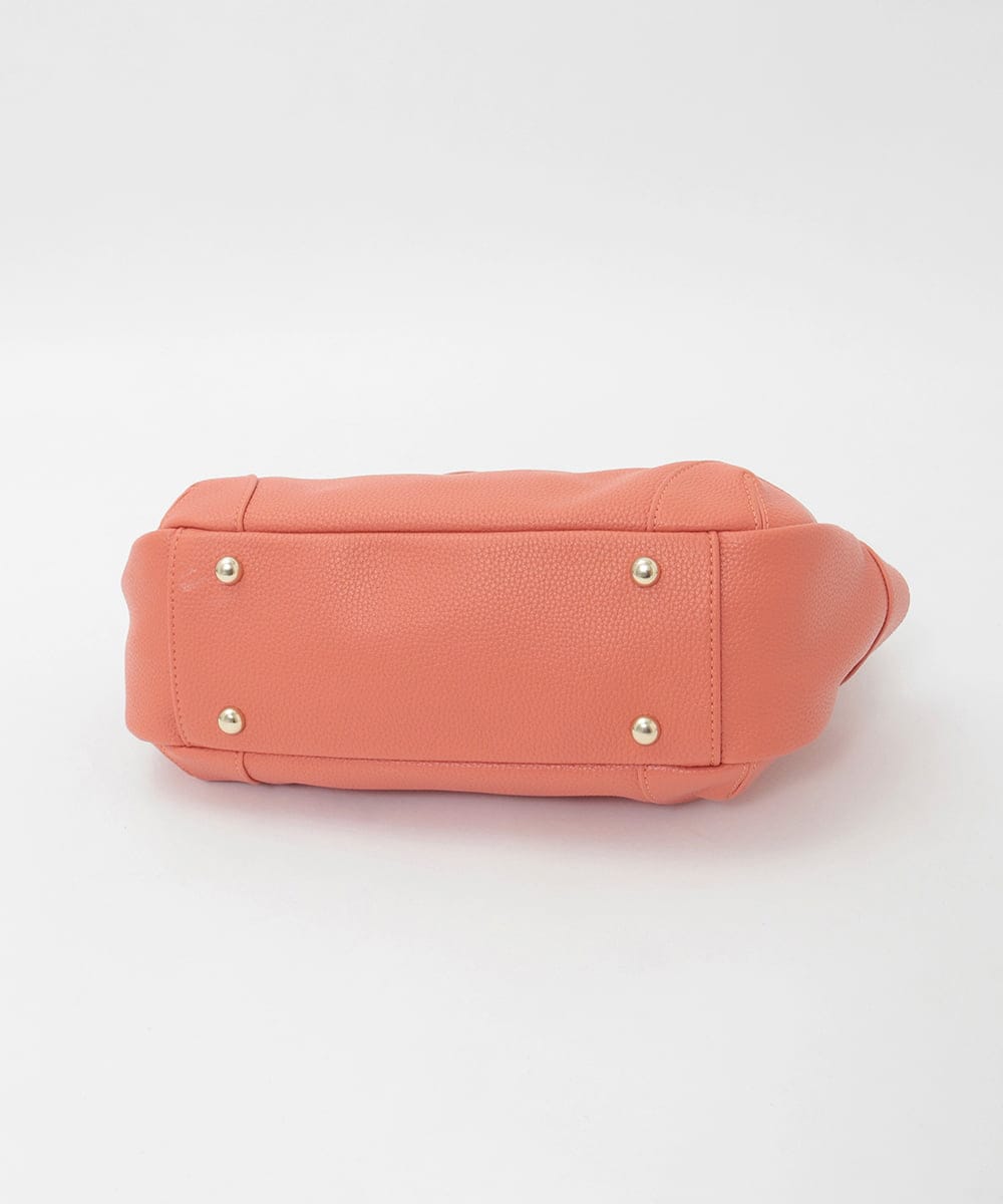 BKCAG08150 MK MICHEL KLEIN BAG(MK ミッシェルクラン バッグ) [2WAY]サイドポケットデザイントートバッグ オレンジ