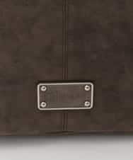 BKCAG09160 MK MICHEL KLEIN BAG(MK ミッシェルクラン バッグ) [2WAY]スエード風メタルタグアクセントショルダーバッグ ブラウン