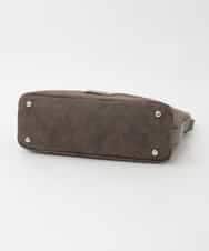 BKCAG09160 MK MICHEL KLEIN BAG(MK ミッシェルクラン バッグ) [2WAY]スエード風メタルタグアクセントショルダーバッグ ブラウン