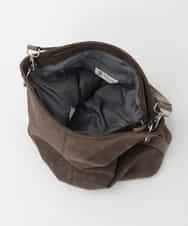 BKCAG09160 MK MICHEL KLEIN BAG(MK ミッシェルクラン バッグ) [2WAY]スエード風メタルタグアクセントショルダーバッグ ブラウン