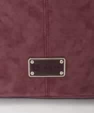BKCAG09160 MK MICHEL KLEIN BAG(MK ミッシェルクラン バッグ) [2WAY]スエード風メタルタグアクセントショルダーバッグ ブラウン