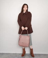 BKCAG26170 MK MICHEL KLEIN BAG(MK ミッシェルクラン バッグ) [2WAY]パンチングデザイン変形トートバッグ ピンク