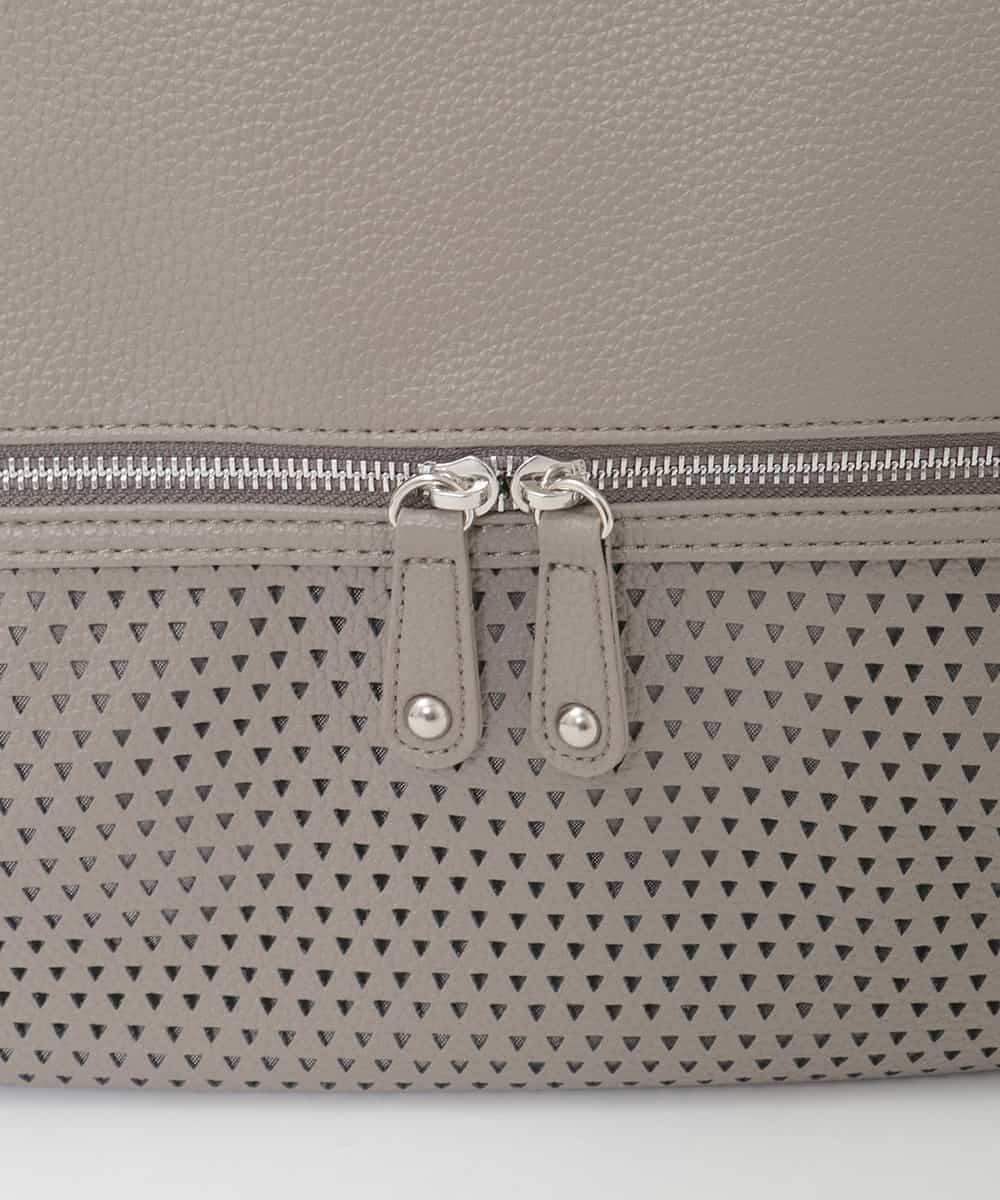 BKCAG26170 MK MICHEL KLEIN BAG(MK ミッシェルクラン バッグ) [2WAY]パンチングデザイン変形トートバッグ ピンク