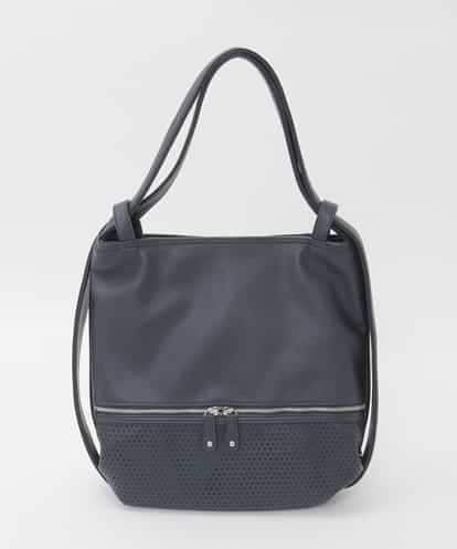 BKCAG26170 MK MICHEL KLEIN BAG [2WAY]パンチングデザイン変形トートバッグ