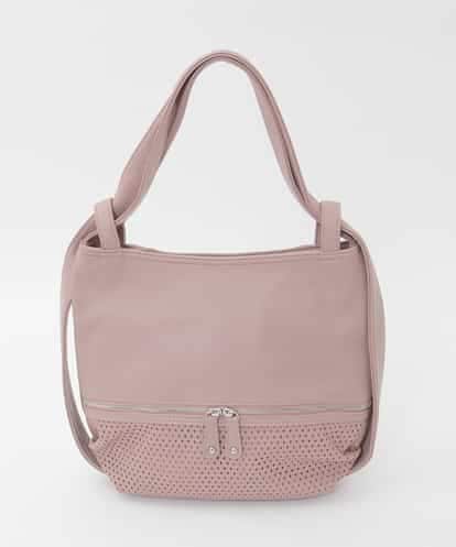 BKCAG28160 MK MICHEL KLEIN BAG [2WAY]パンチングデザイン変形コンパクトバッグ
