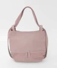 BKCAG28160 MK MICHEL KLEIN BAG(MK ミッシェルクラン バッグ) [2WAY]パンチングデザイン変形コンパクトバッグ ピンク