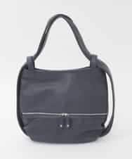 BKCAG28160 MK MICHEL KLEIN BAG(MK ミッシェルクラン バッグ) [2WAY]パンチングデザイン変形コンパクトバッグ ネイビー