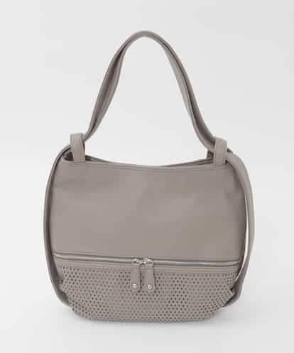 BKCAG28160 MK MICHEL KLEIN BAG [2WAY]パンチングデザイン変形コンパクトバッグ