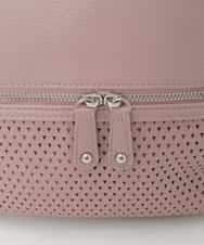 BKCAG28160 MK MICHEL KLEIN BAG(MK ミッシェルクラン バッグ) [2WAY]パンチングデザイン変形コンパクトバッグ ベージュ