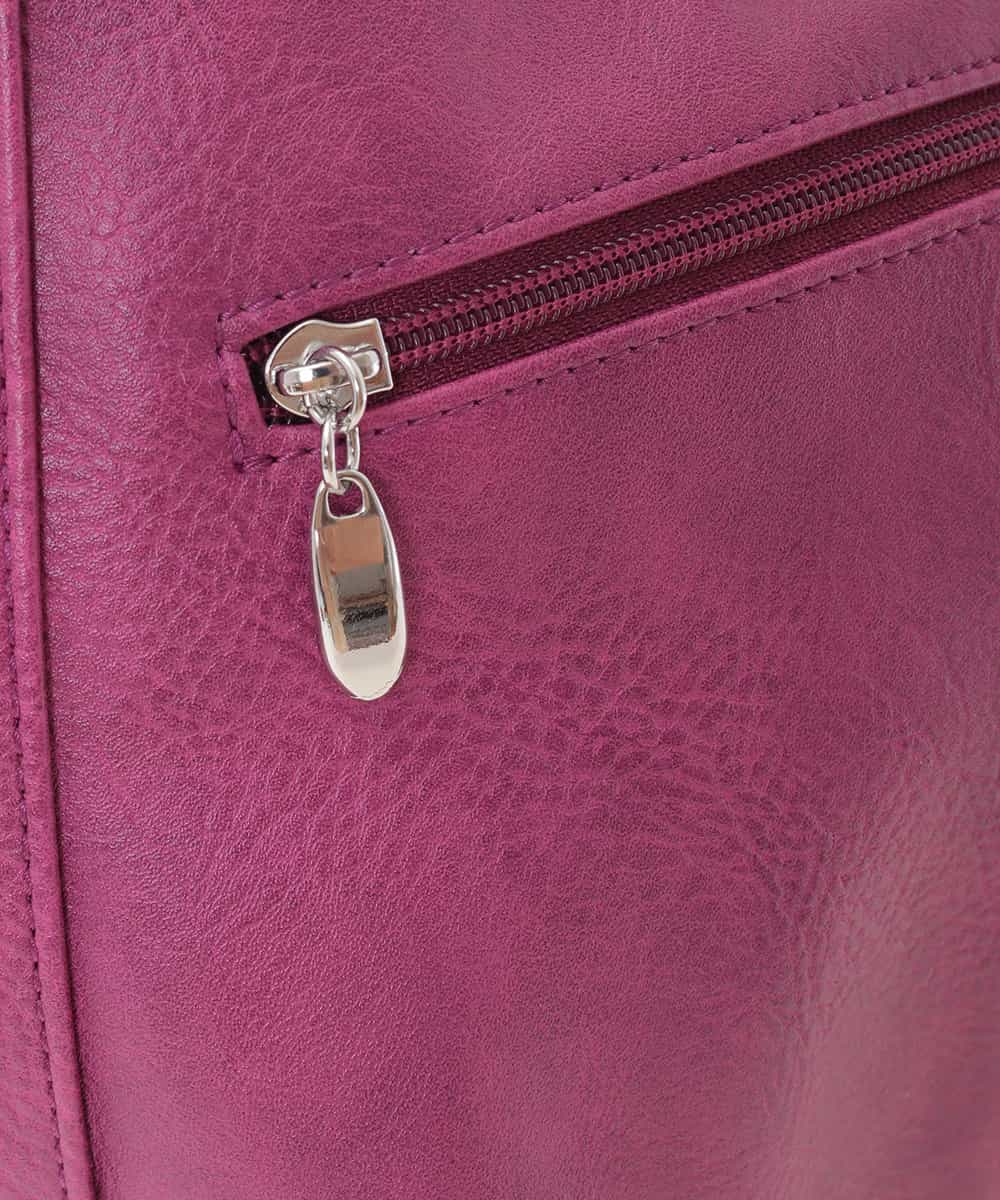 BKCAJ08150 MK MICHEL KLEIN BAG(MK ミッシェルクラン バッグ) 【2WAY】パンチングショルダーバッグ パープル