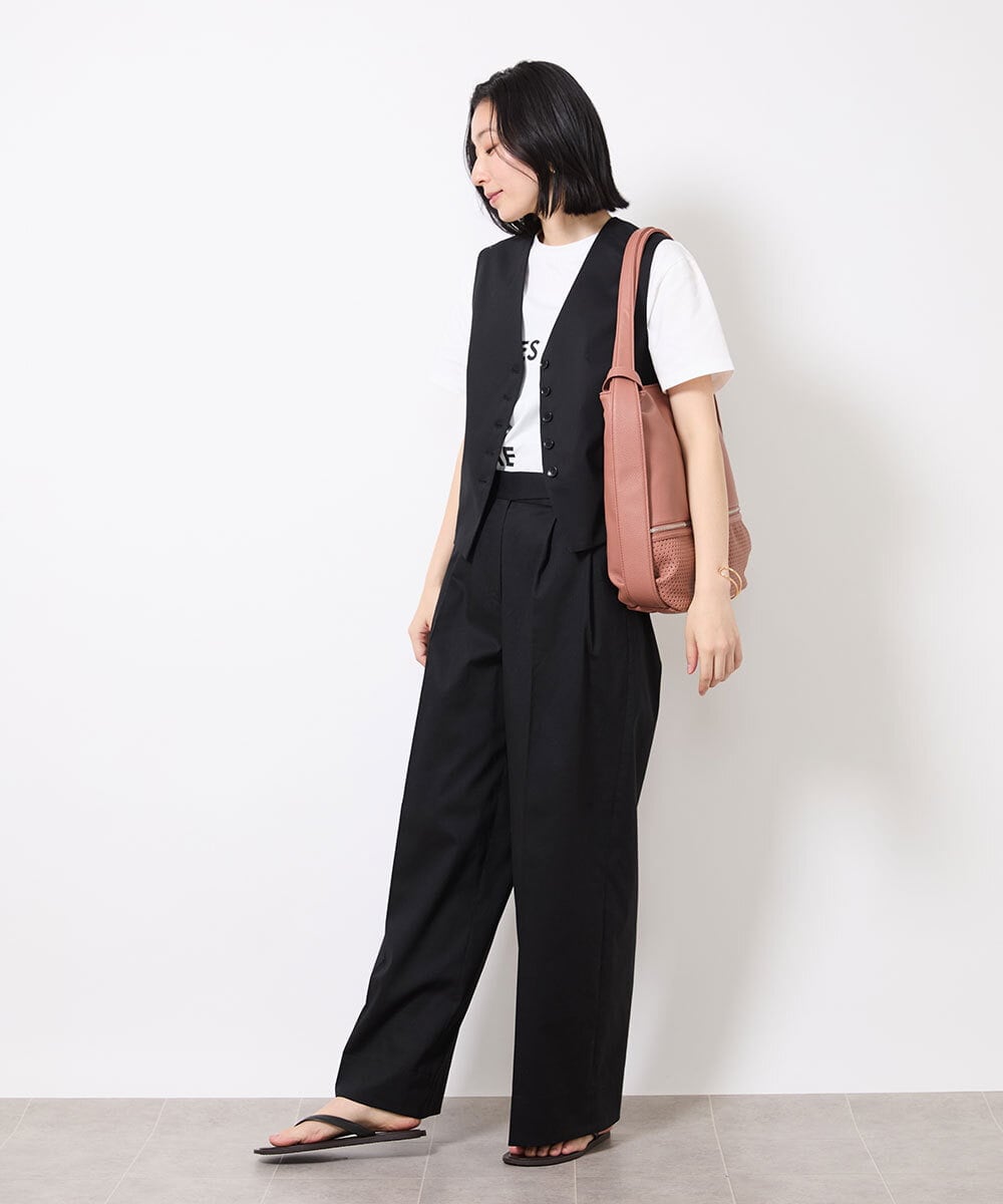 BKCAV26160 MK MICHEL KLEIN BAG(MK ミッシェルクラン バッグ) [2WAY/A4収納可]パンチングデザイン変形トートバッグ ピンク