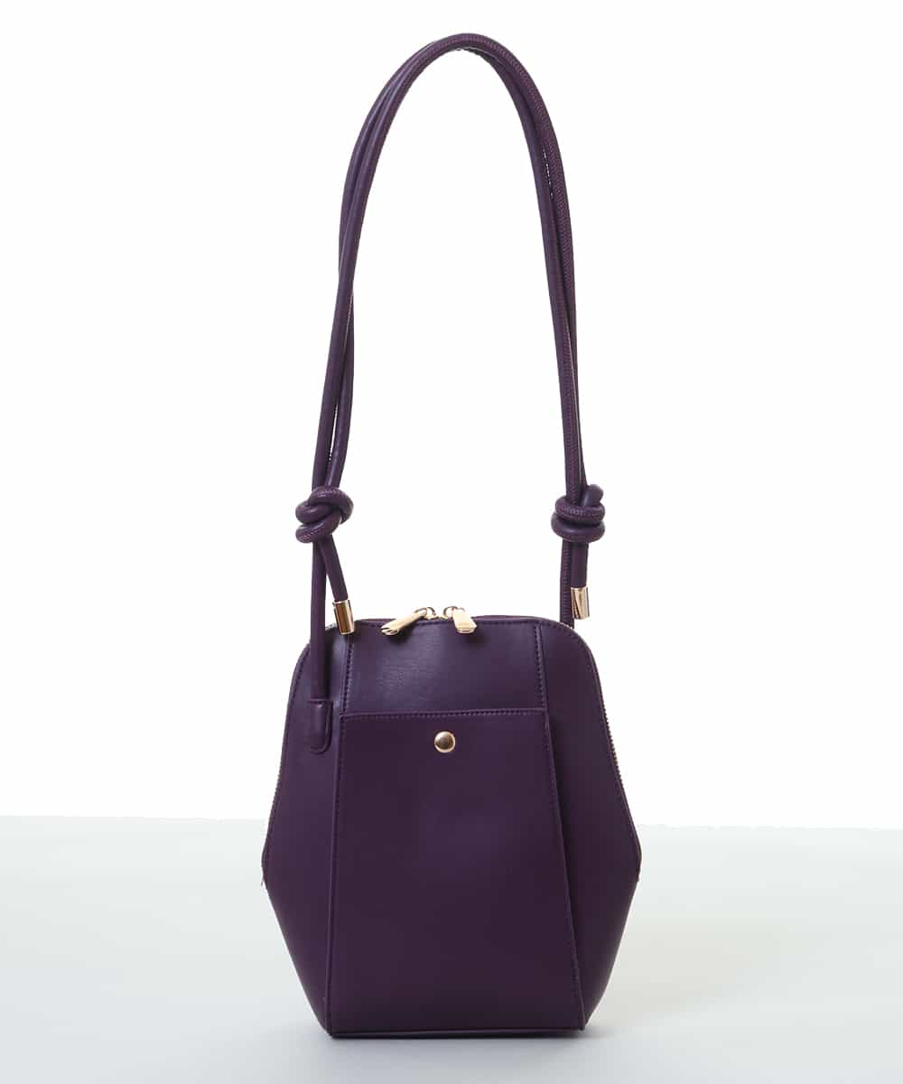 BKCAV83110 MK MICHEL KLEIN BAG(MK ミッシェルクラン バッグ) [軽量]スライドコードコンパクトショルダーバッグ パープル